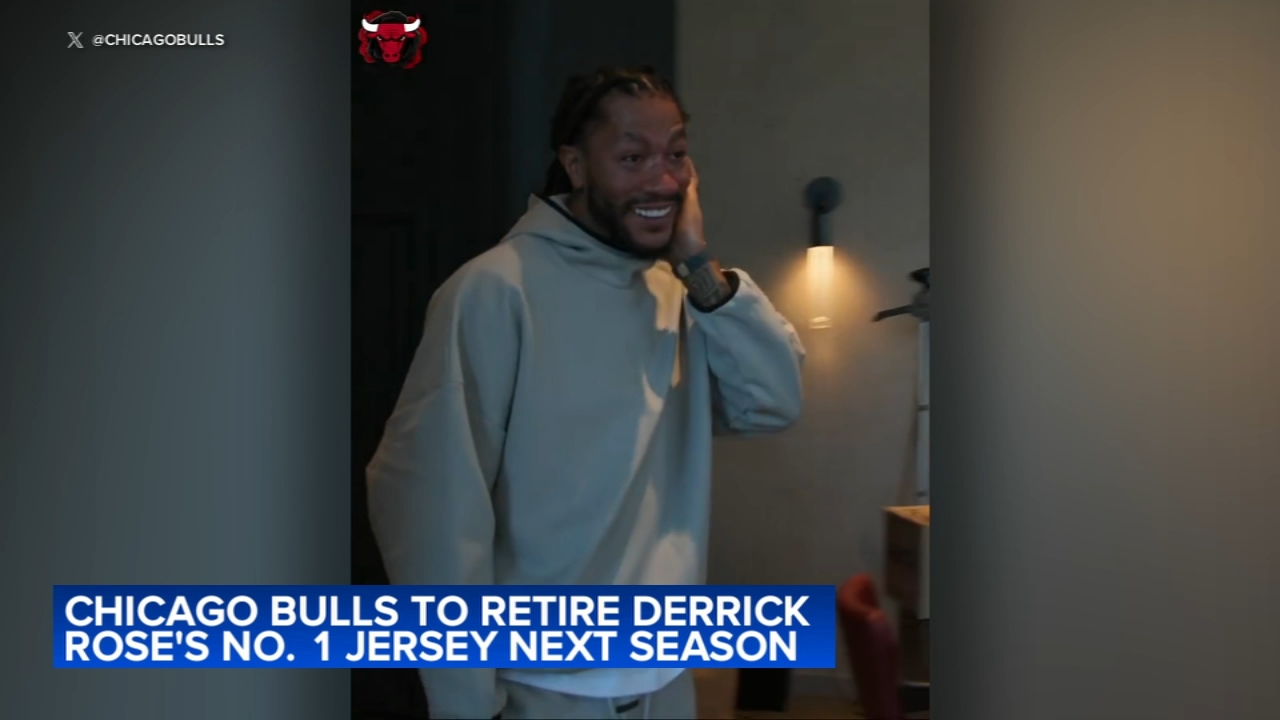 Chicago Bulls to retire Derrick Rose's No. 1 jersey