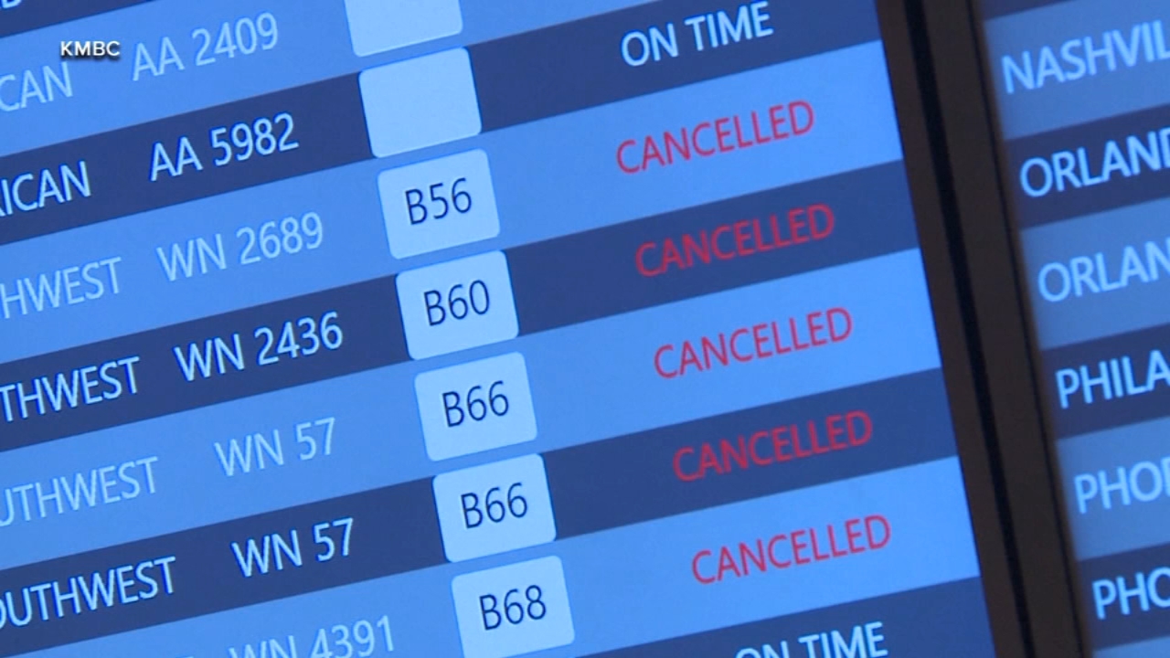 Winter storm forces hundreds of flight cancellations and delays