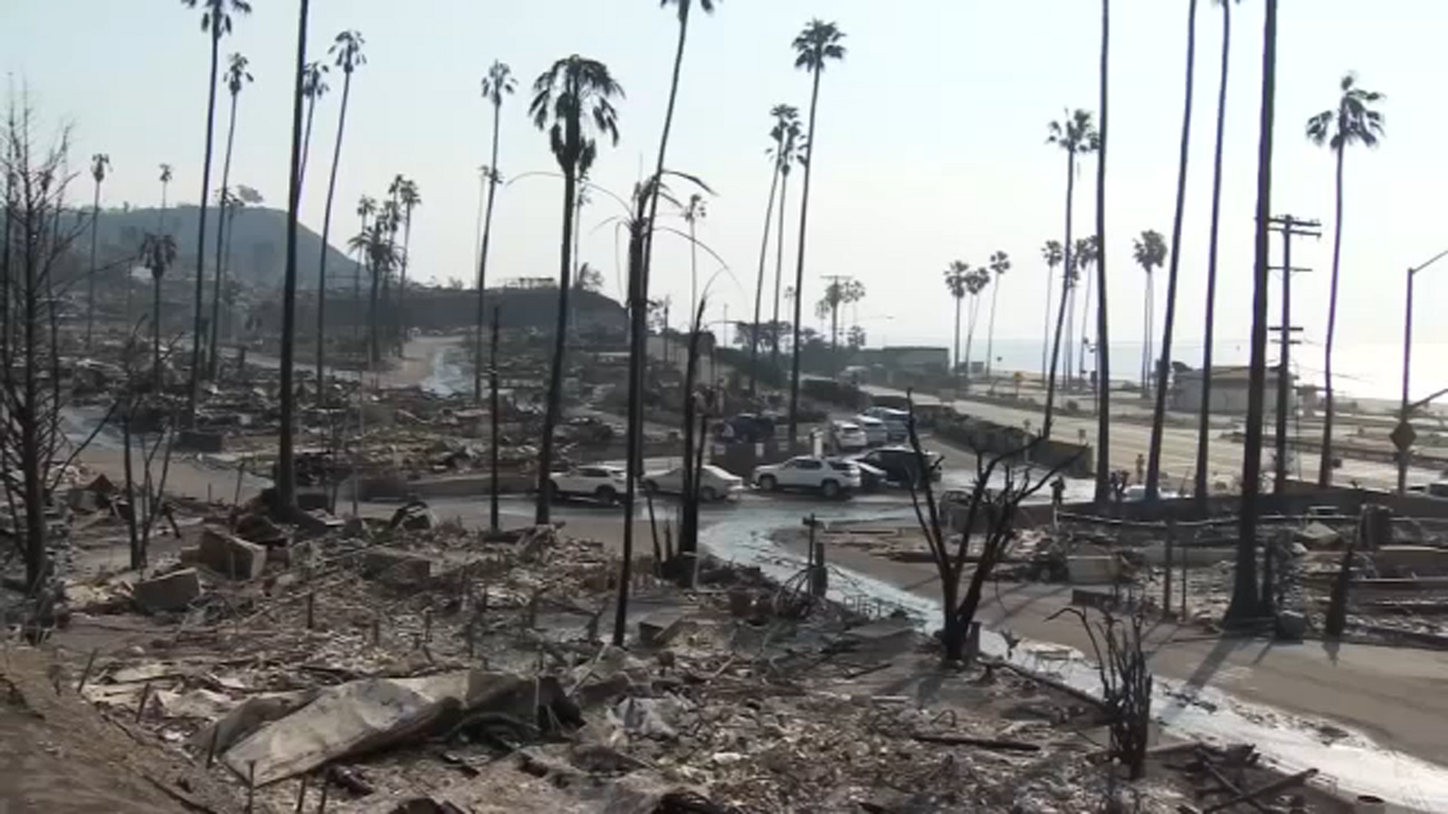 Residents return home to destruction after fleeing from Palisades Fire