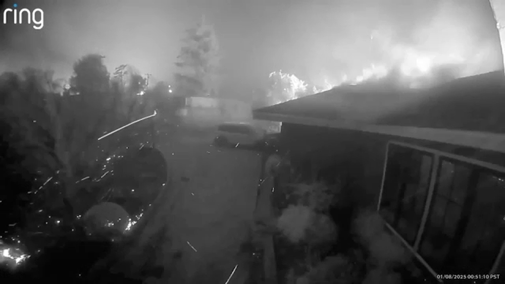 Couple who lost home to Eaton Fire witnessed destruction on Ring cam