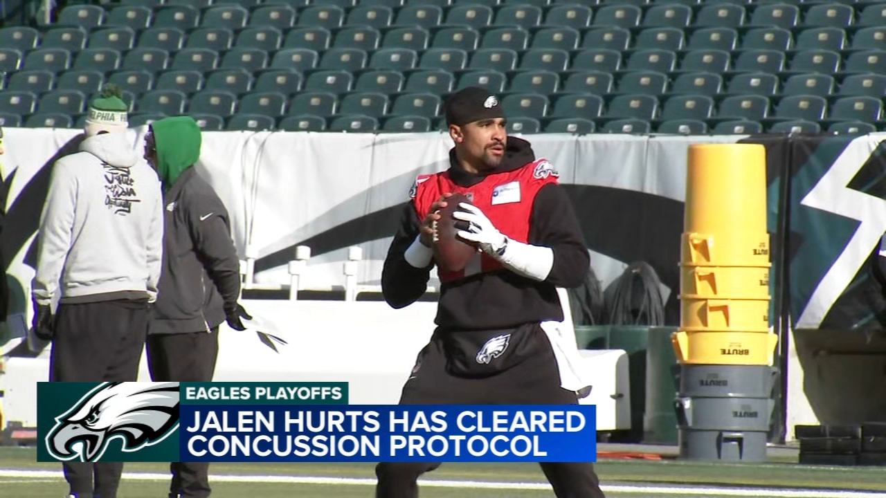 Eagles QB Jalen Hurts clears concussion protocol, will play on Sunday against Packers