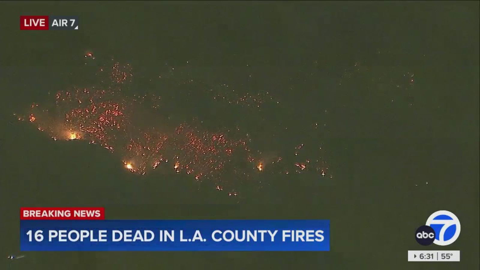 16 people confirmed dead due to wildfires in L.A. County - ABC7 Los Angeles