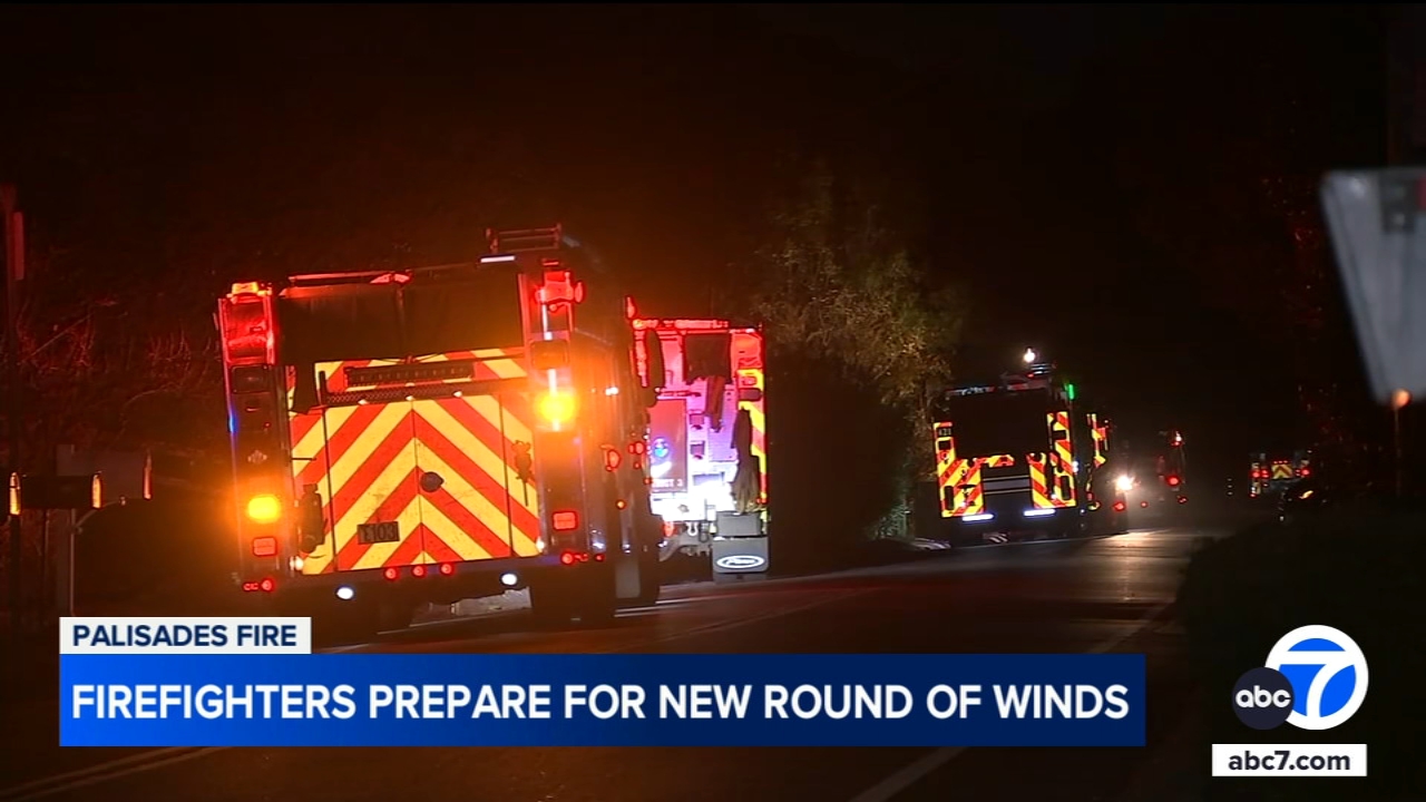 Firefighters battling Palisades Fire prepare for more strong winds