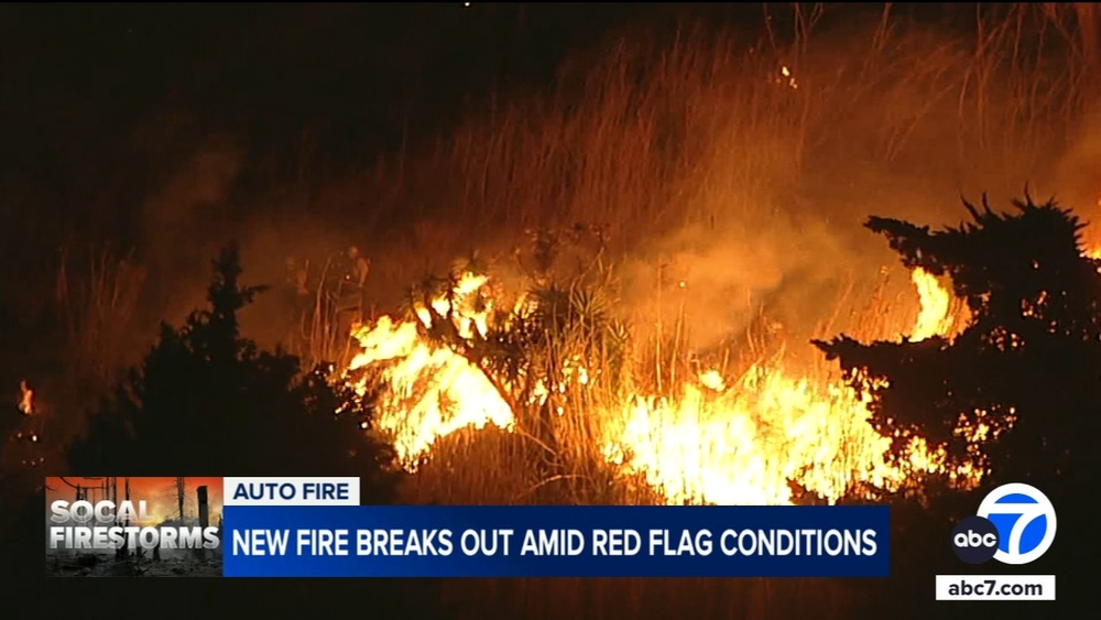 New fire breaks out in Ventura County amid red flag conditions