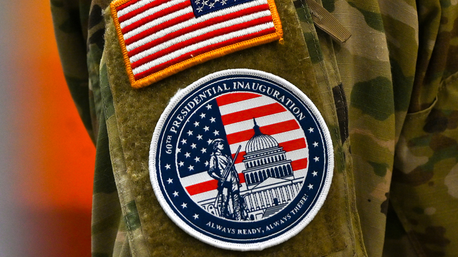 Guard troops will wear special patch at inauguration to make clear they're not police