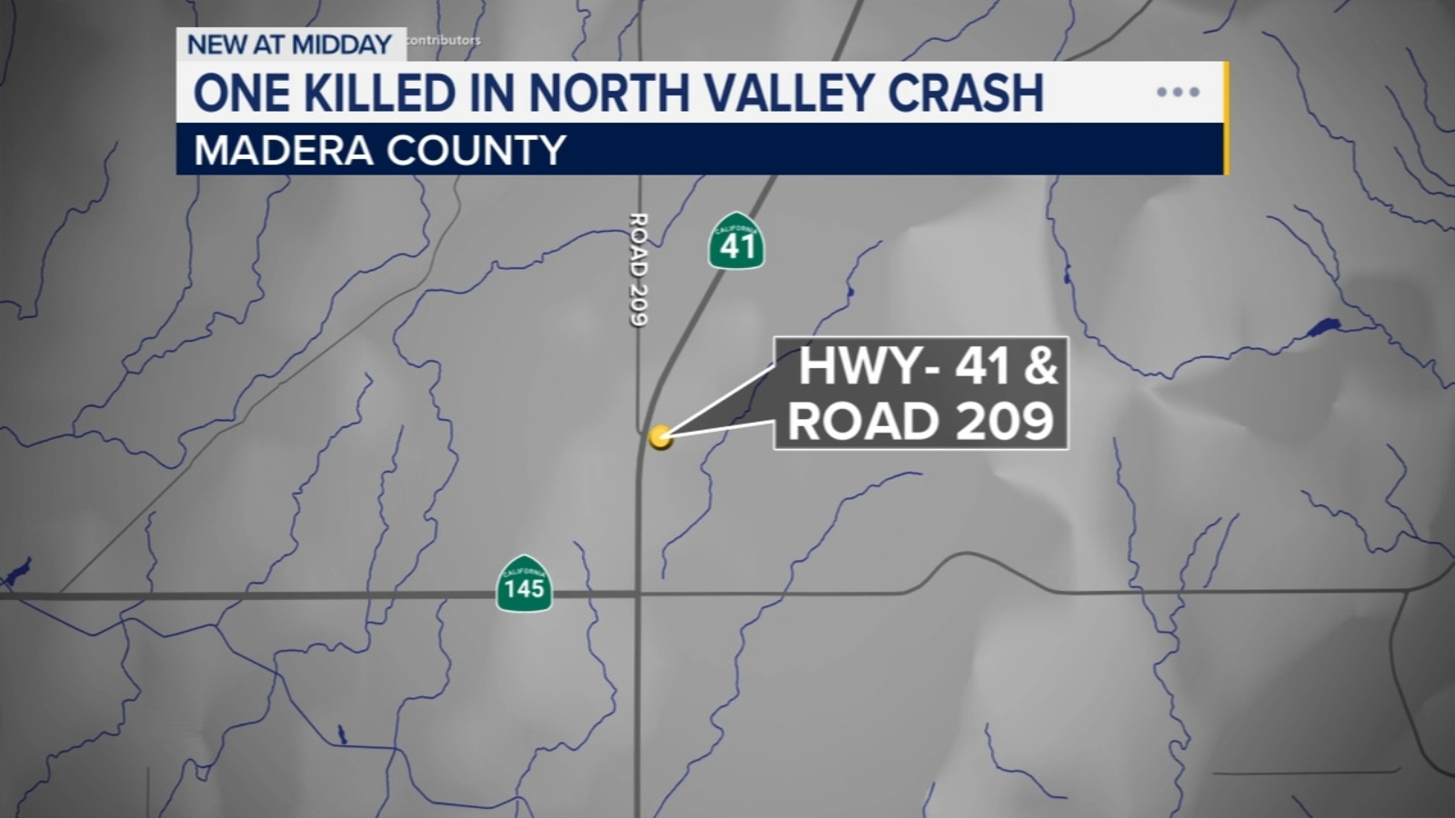 1 killed in crash in Madera County, CHP says