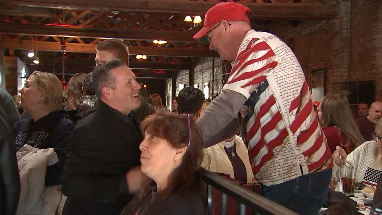 Local Trump supporters celebrate inauguration at Geneva watch party