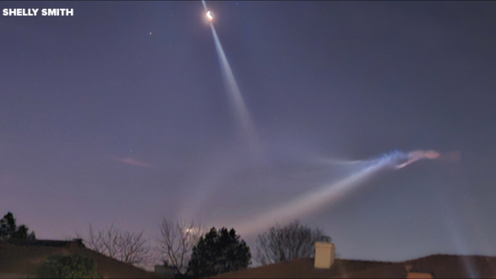 See a weird light in the Valley sky? It was likely the aftermath of a SpaceX launch