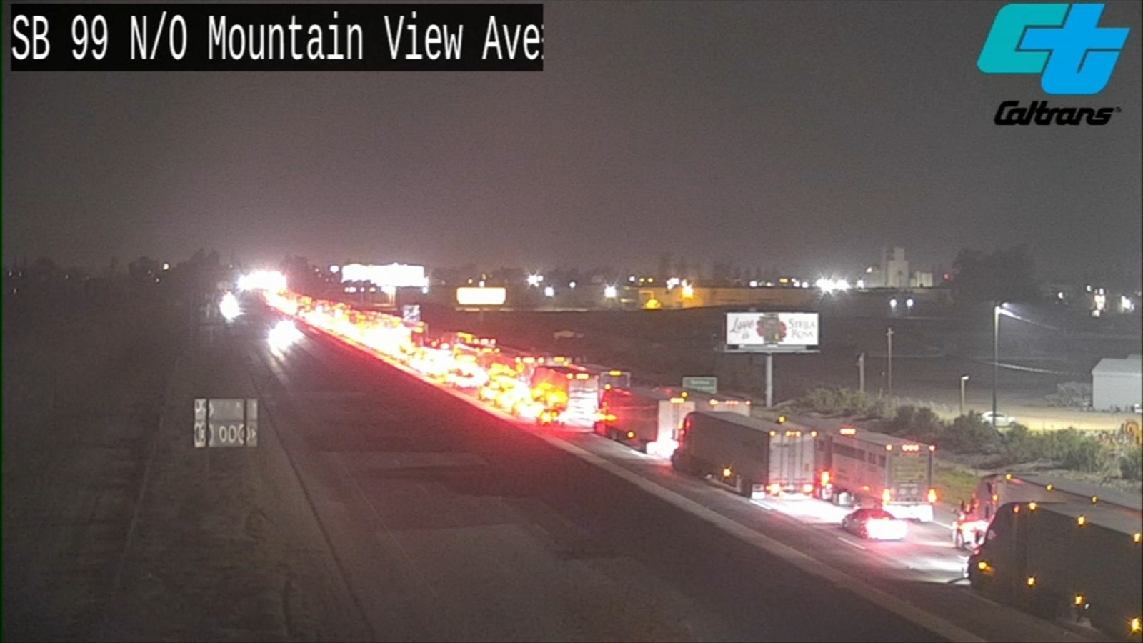 Two crashes involving trailers on Highway 99 cause hours-long shutdown, CHP says