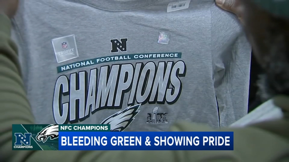 Fans rush to buy NFC Championship Eagles gear as team heads to Super Bowl LIX