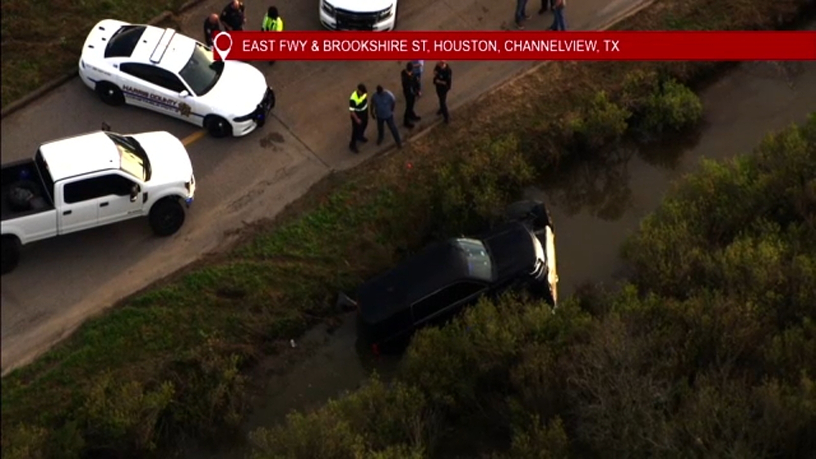 Chase ends with Harris County Pct. 3 vehicle on top of suspect car in ...