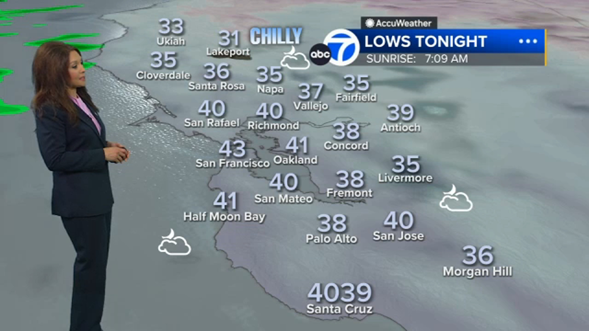 AccuWeather Forecast: Chilly night before rain returns tomorrow
