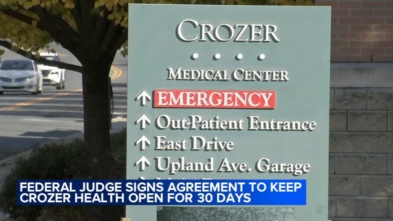 Federal judge signs agreement to keep Crozer Health open for 30 days in Delaware County
