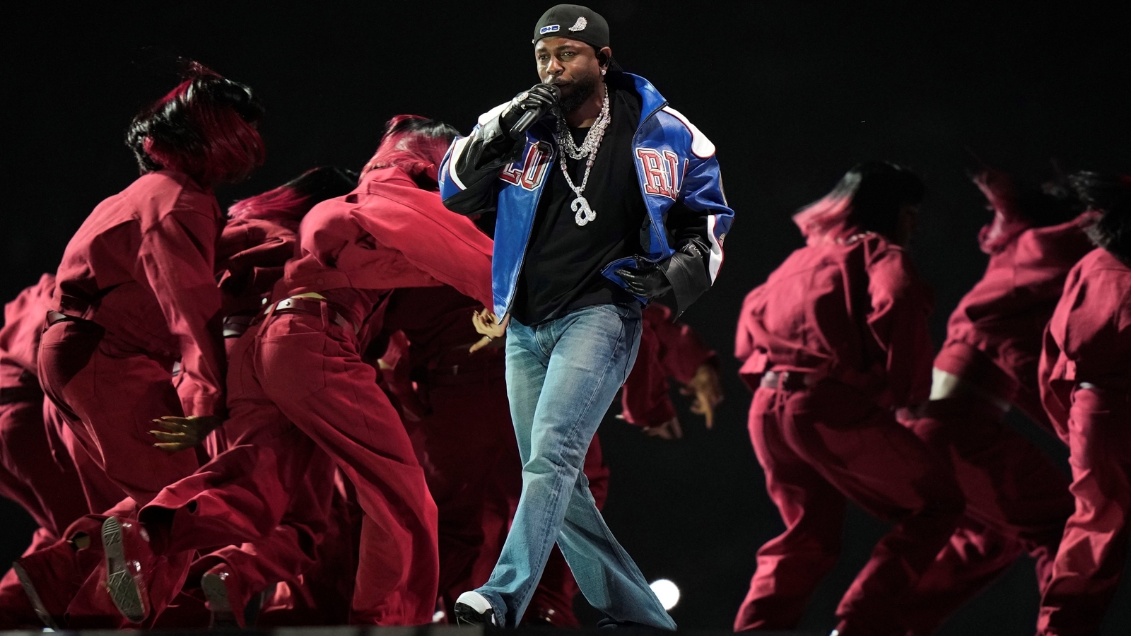 Kendrick Lamar brings America and 'Not Like Us' into history-making Super Bowl halftime show