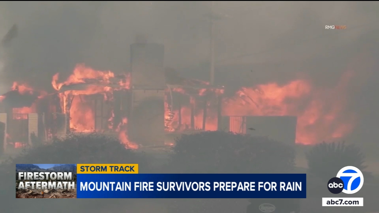 Camarillo residents near Mountain Fire zone brace for rain, flooding