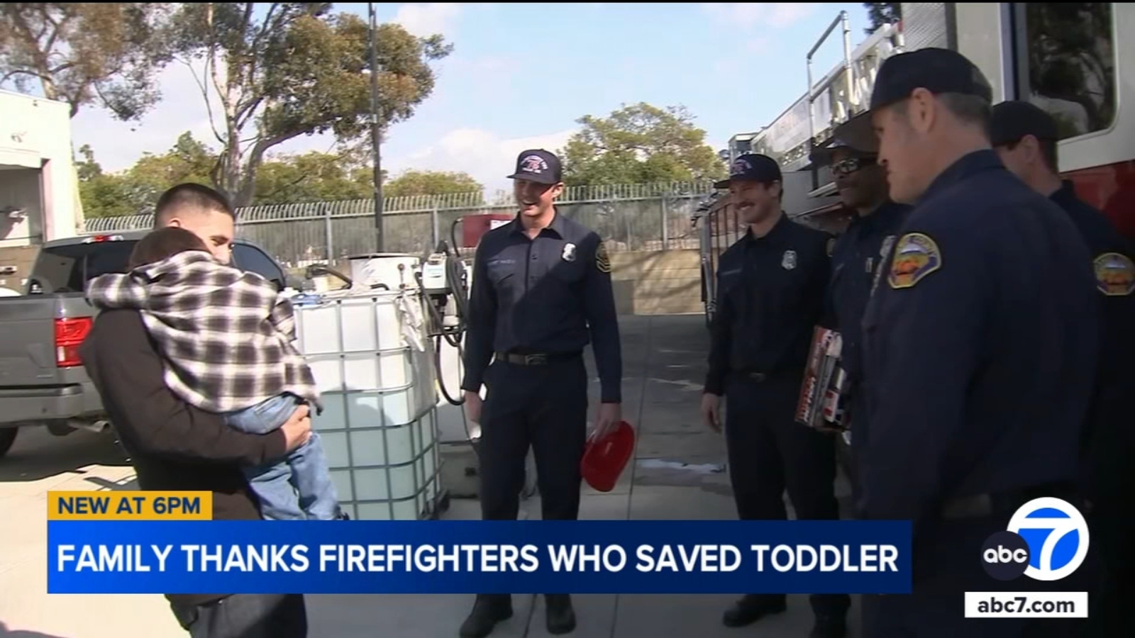 2-year-old boy reunited with Orange County firefighters who saved his ...