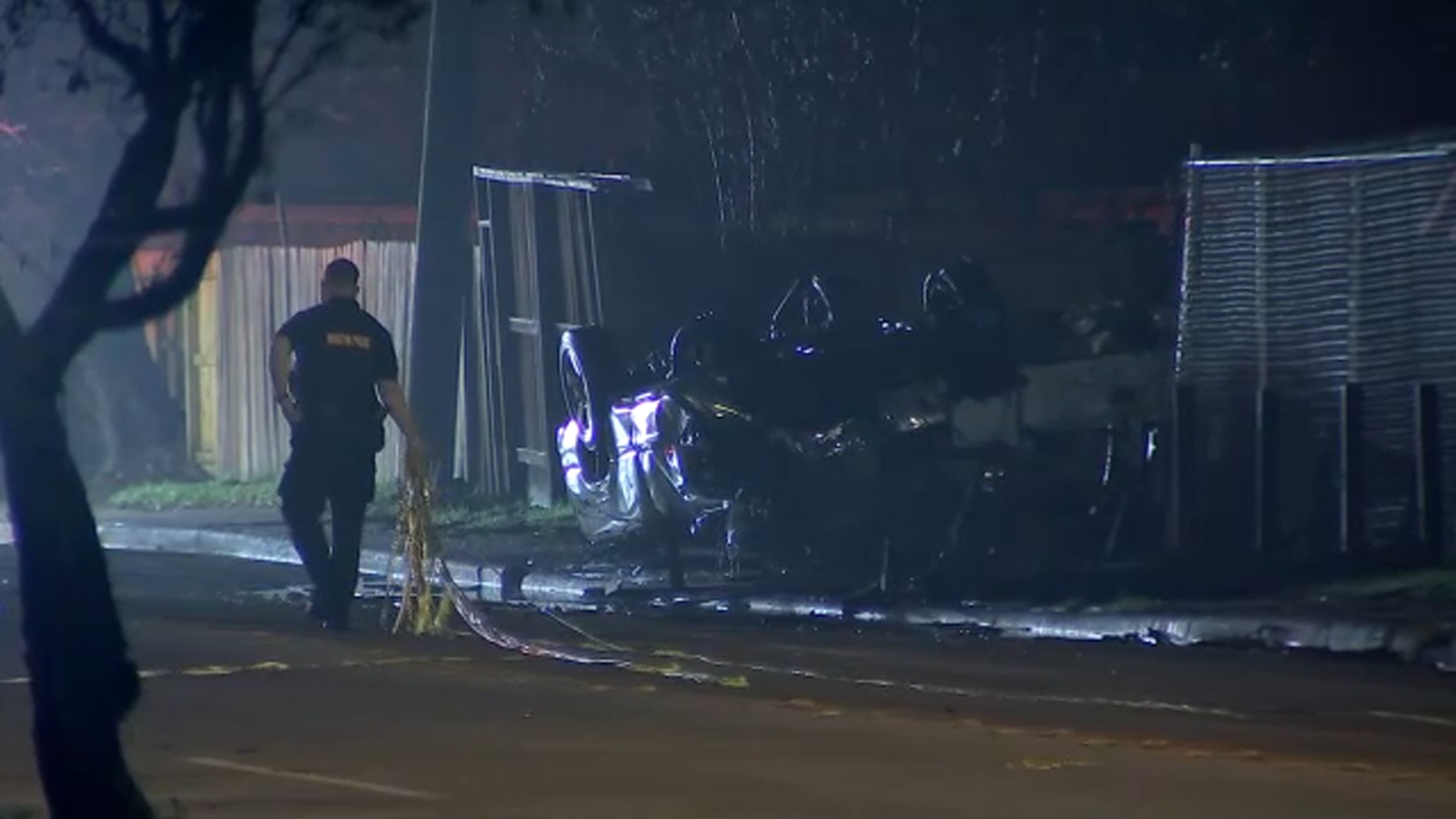 Driver dies after losing control and crashing pickup truck into ...