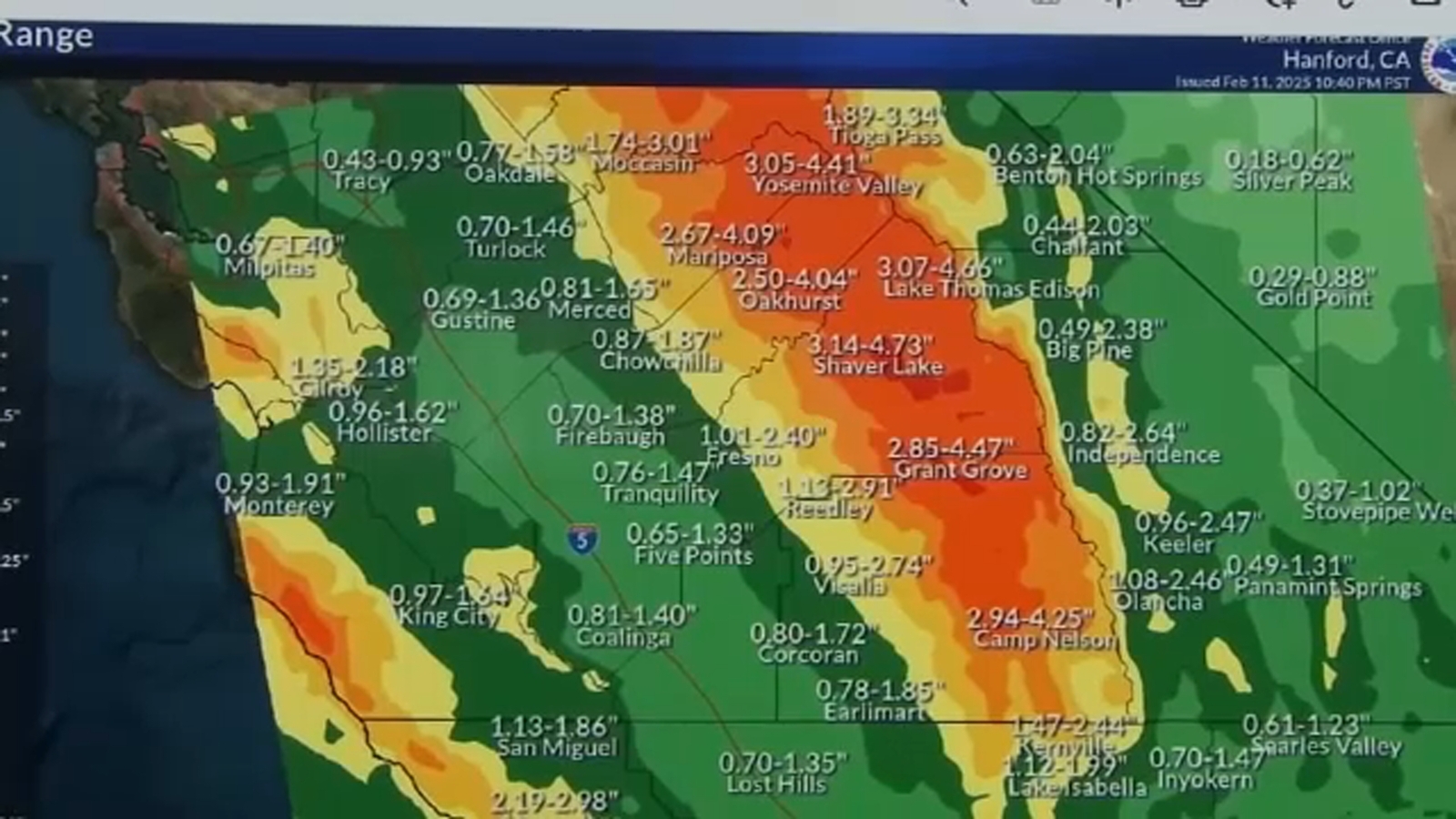 Mariposa County preparing for incoming rainstorm