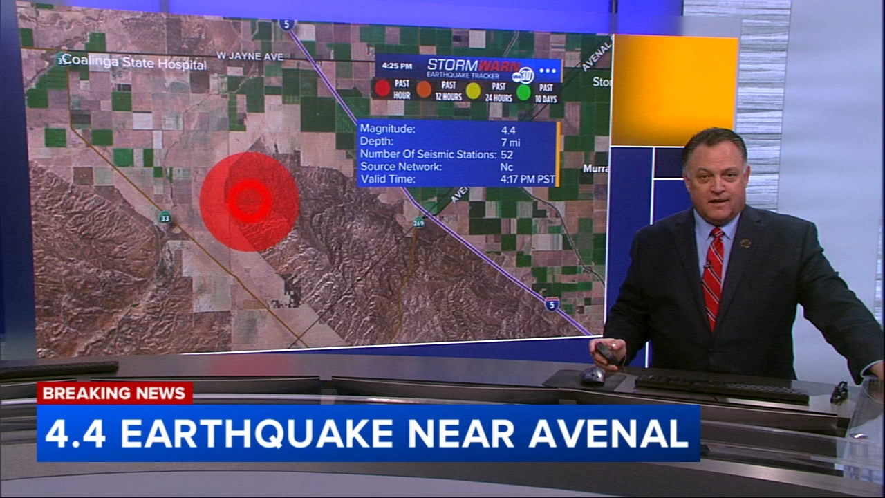 Preliminary 4.4 earthquake strikes Fresno County, USGS says