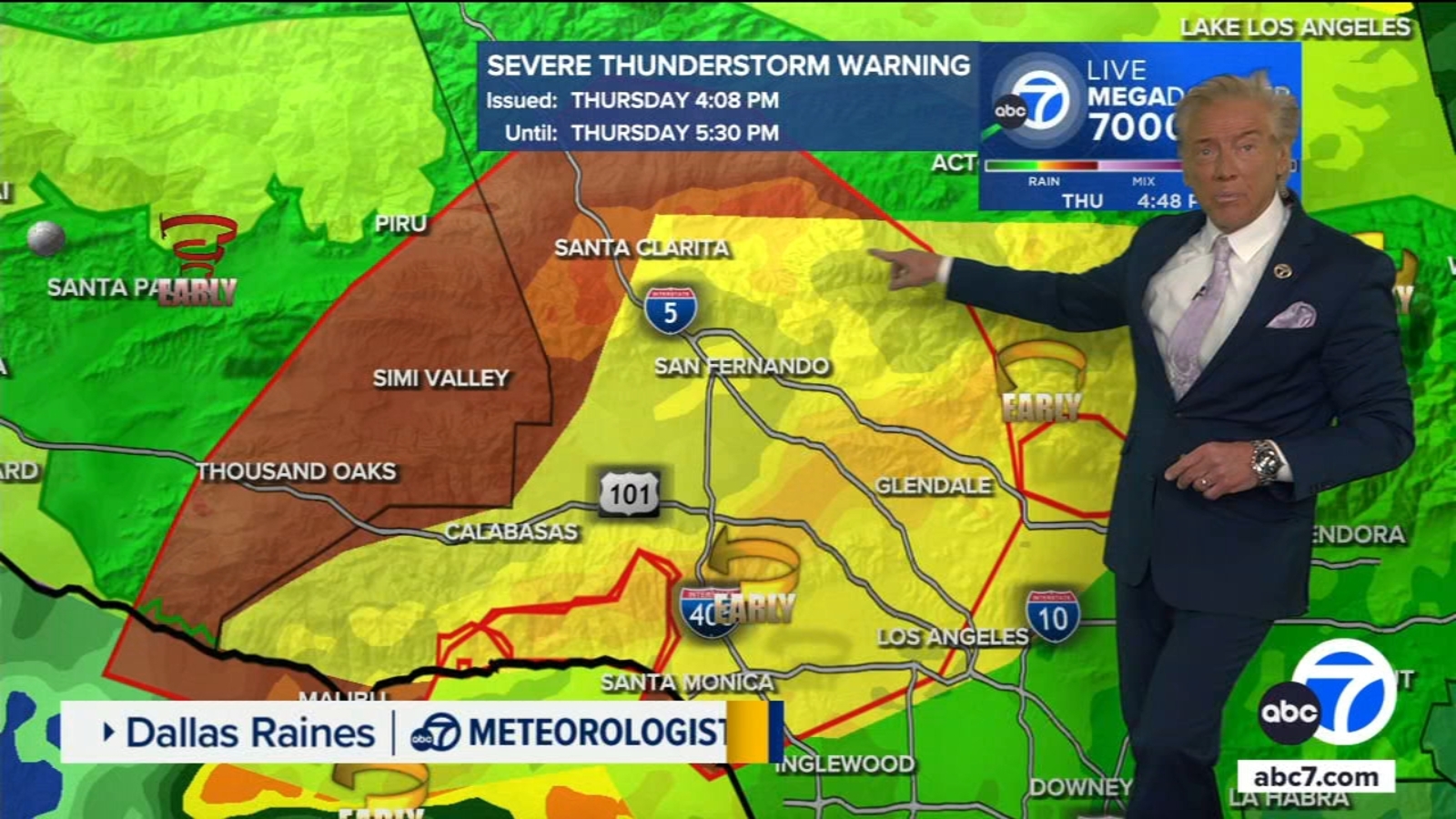 Flash flood warning issued for Eaton Fire burn area, other parts of LA ...