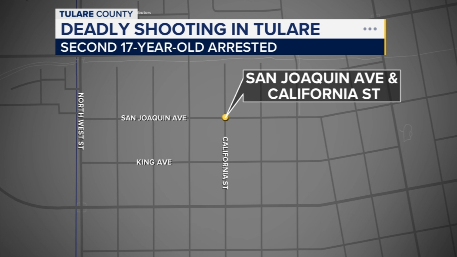 Second teen suspect arrested for deadly shooting in Tulare, police say