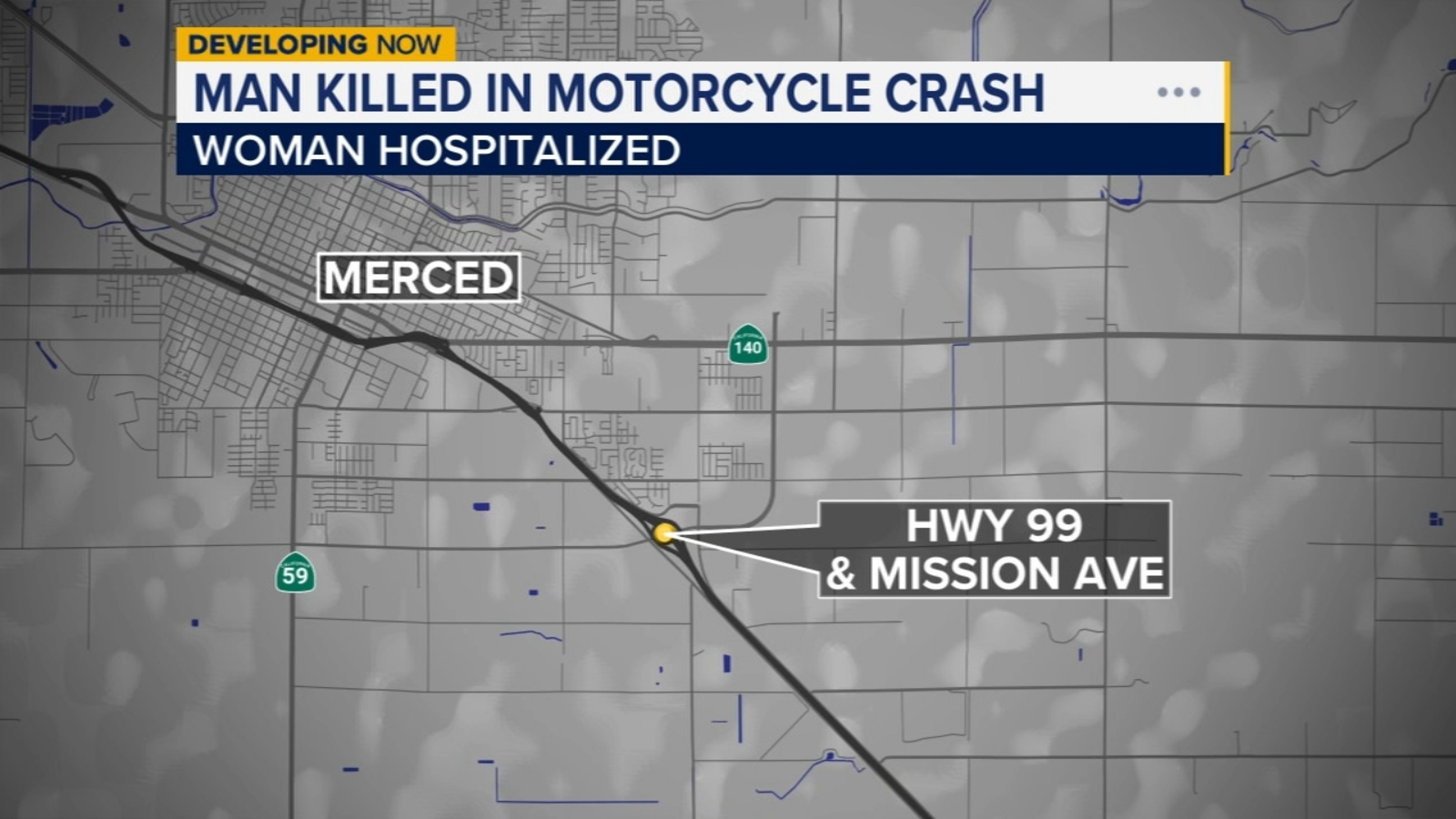 Man killed in motorcycle crash in Merced County identified