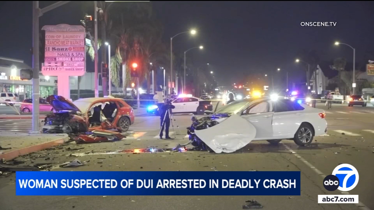 Woman killed in DUI crash in Anaheim, 29-year-old suspect arrested