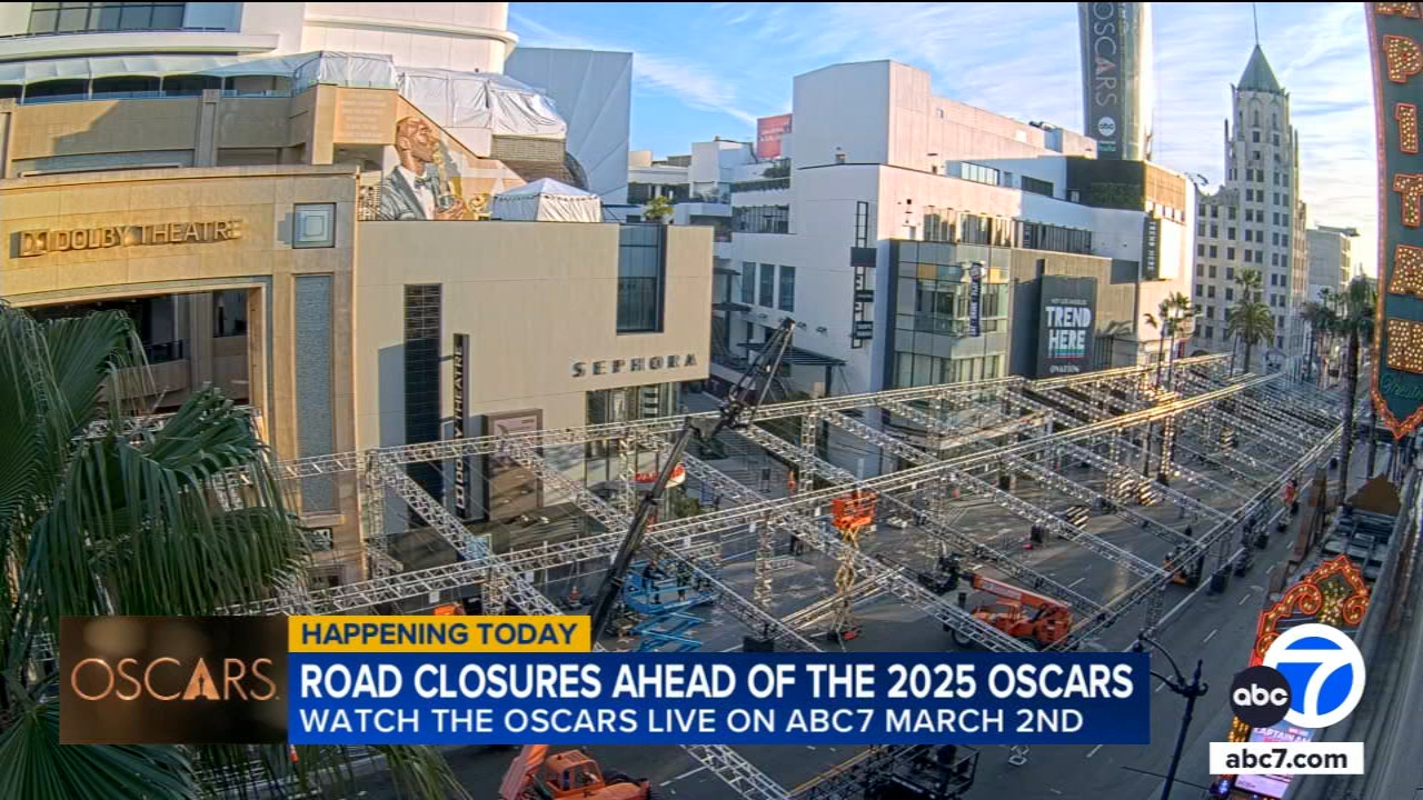 Oscars 2025: Full list of road closures in days leading up to show