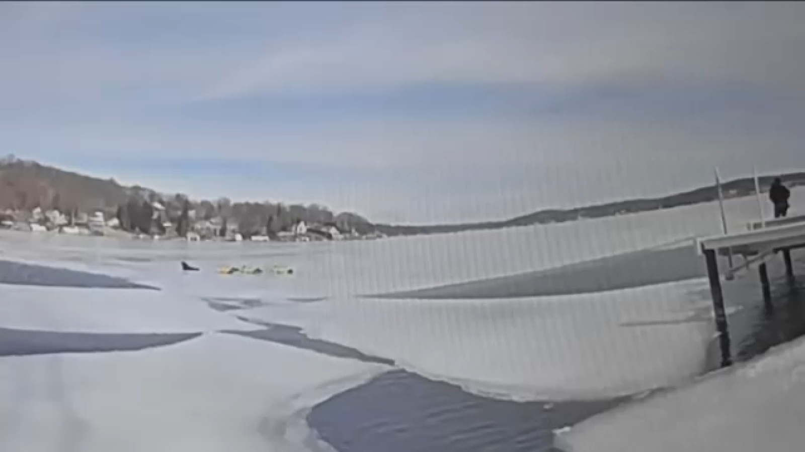 NJ ice rescue: First responders help save man that fell through ice ...