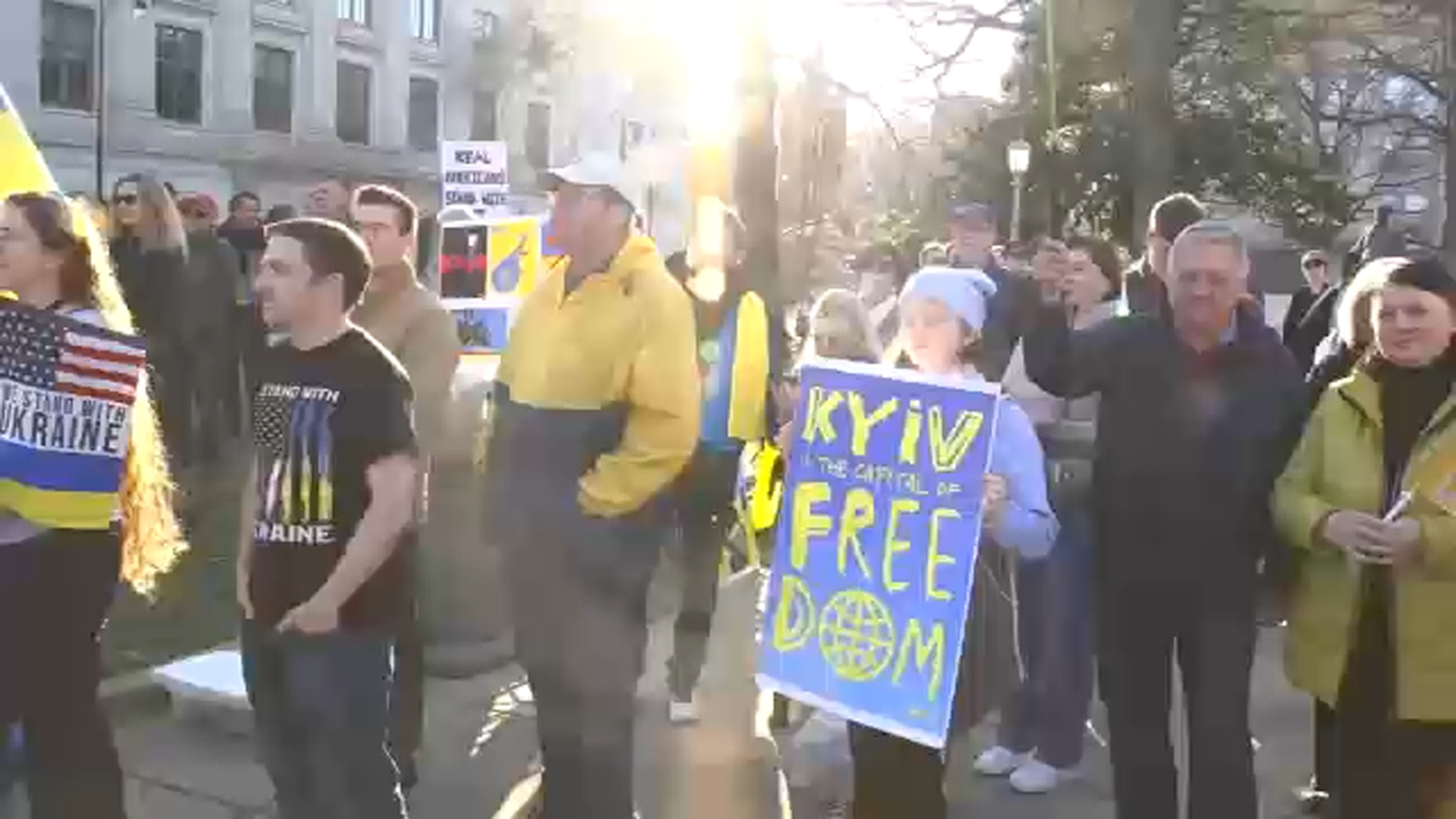Ukraine Russia war 3 years | Hundreds rally to support Ukraine in downtown Raleigh - ABC11 Raleigh-Durham
