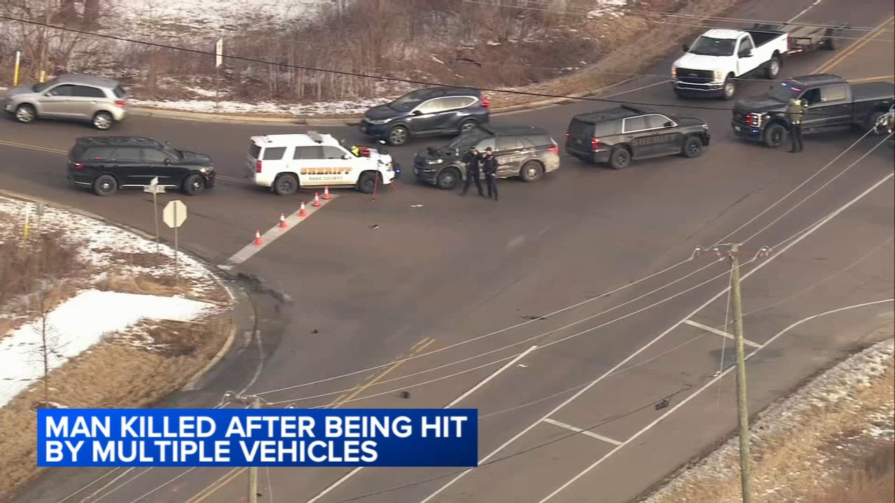 69-year-old man dies after being hit by vehicles: Kane Co. sheriff