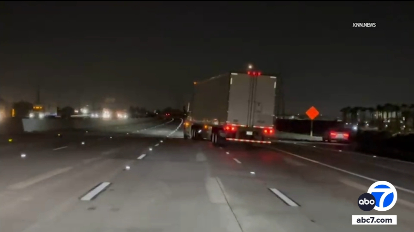 Stolen big rig chase ends in crash on 210 Freeway in San Bernardino ...