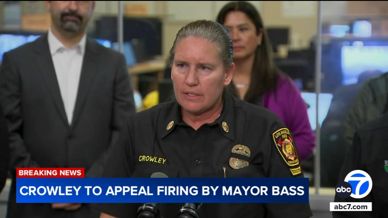 Former LAFD Chief Crowley appeals Mayor Bass' decision to fire her