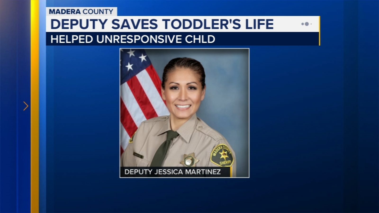 Madera County deputy helps save toddler's life