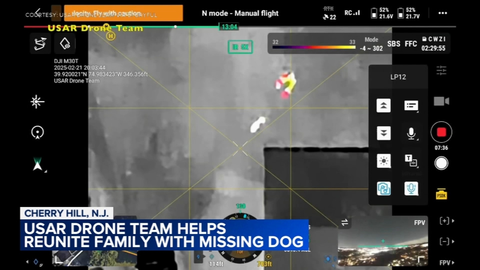 USAR drone team helps reunite family with missing dog in Cherry Hill ...