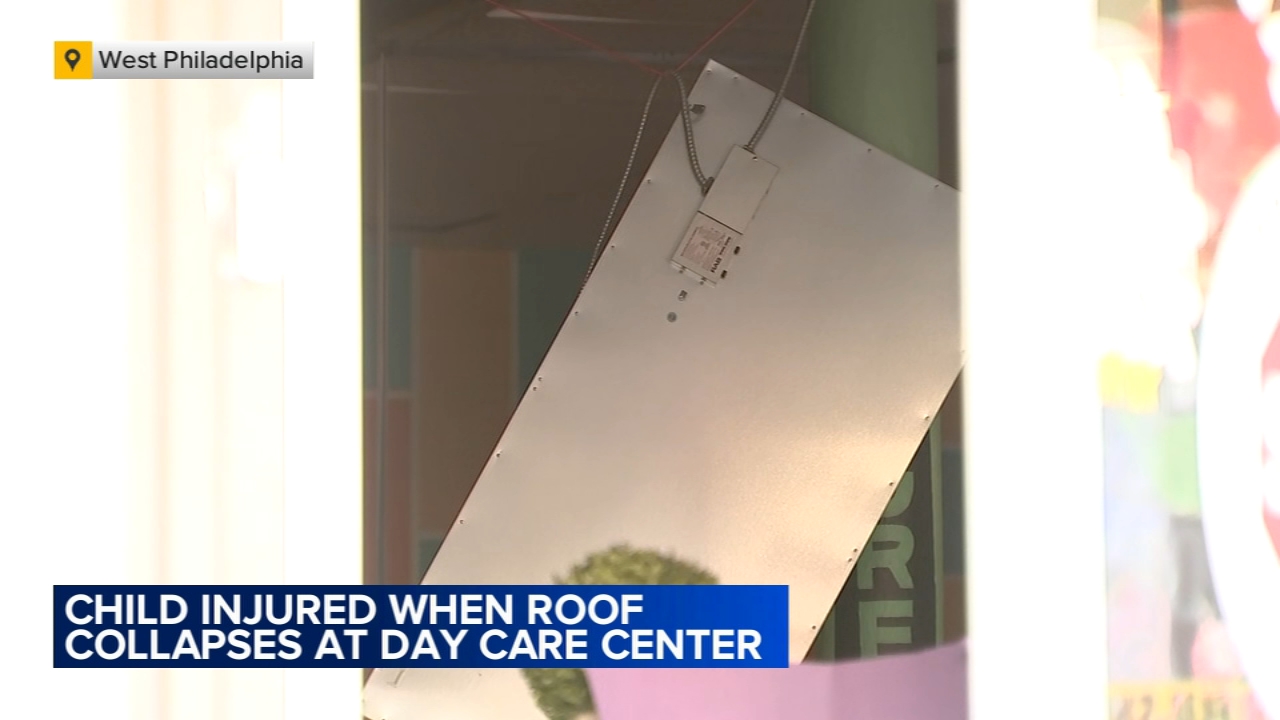 Roof collapse injures child at West Philadelphia day care