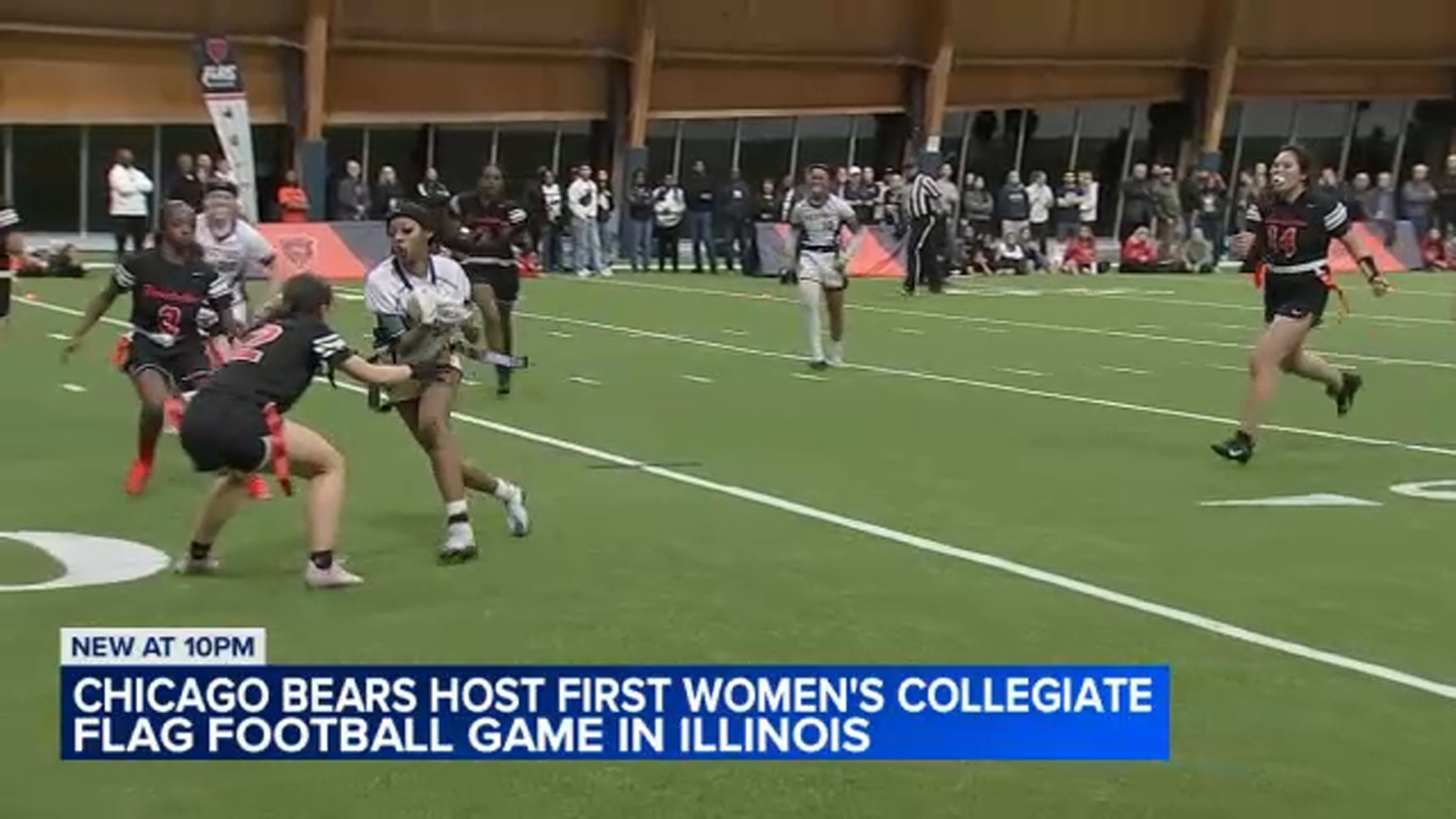 Chicago Bears host historic college women's flag football game at Halas Hall