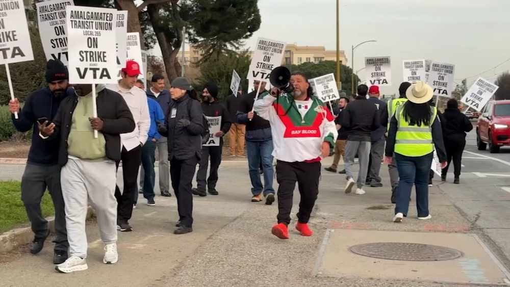 VTA union worker injured in traffic incident on 1st day of strike