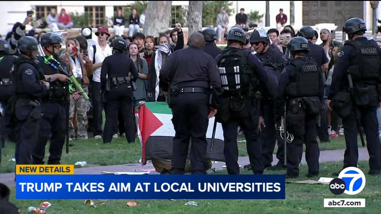 Protest planned at UCLA Tuesday as Trump takes aim at universities