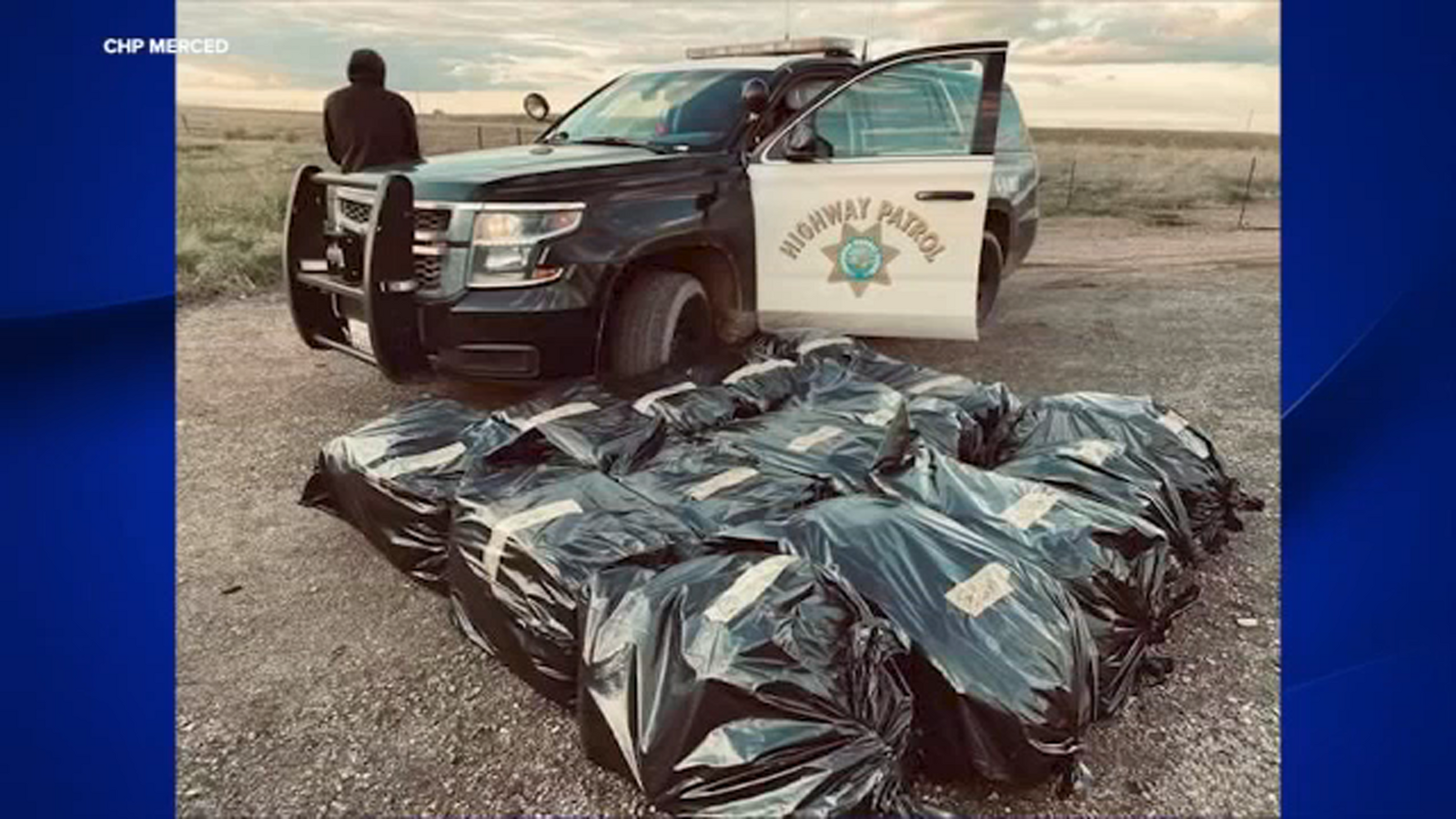 300 pounds of marijuana found during traffic stop in Merced County, CHP says