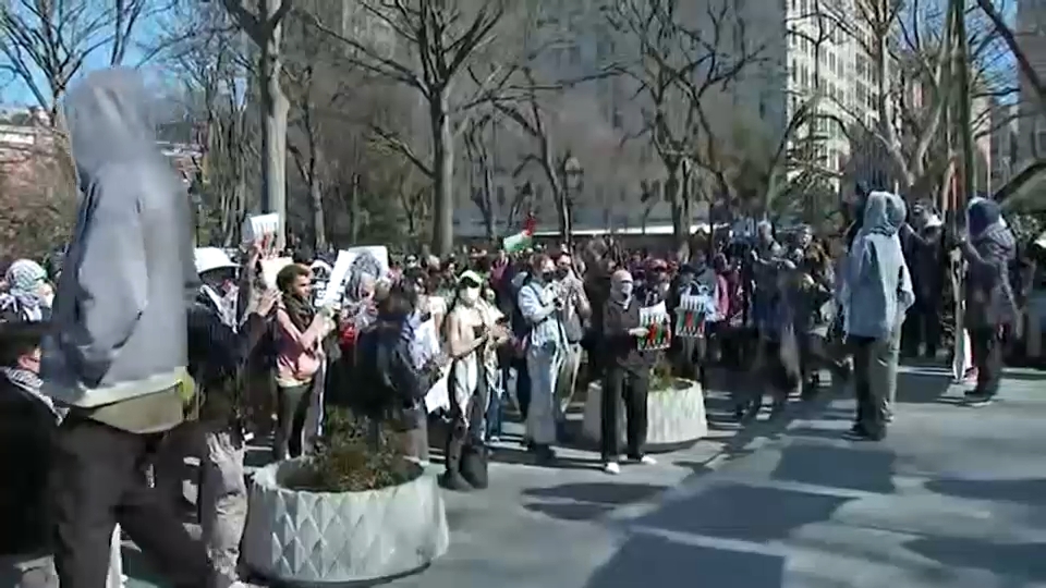 13 arrested as protesters demand release of pro-Palestinian activist, Columbia grad detained by ICE