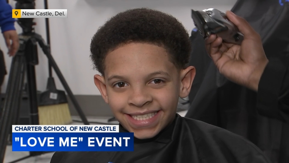 At 'Love Me' event, Barbers make sure kids look good and feel good