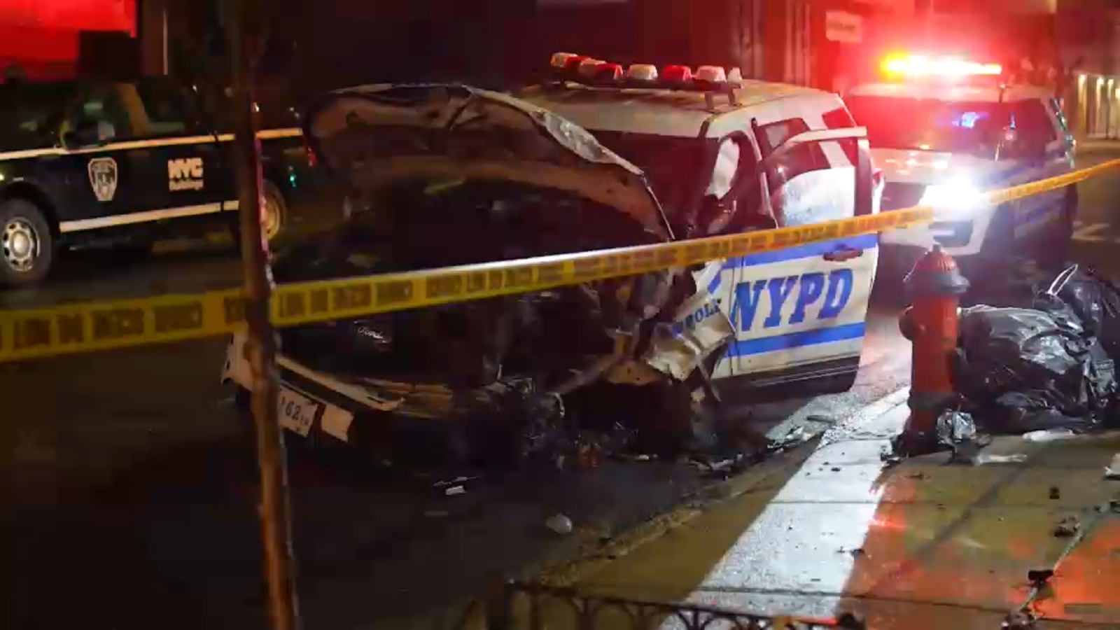 NYPD crash: 2 officers recovering after crashing police cruiser in ...