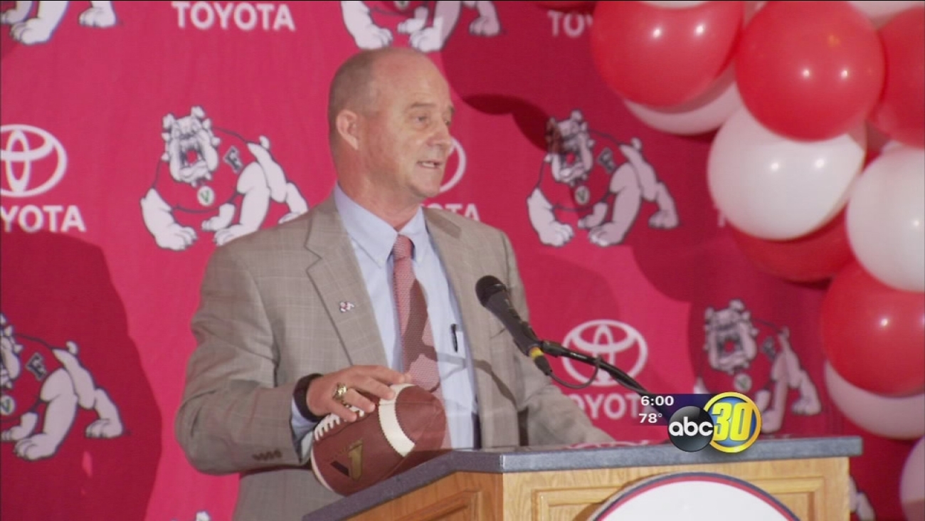 Fresno State introduces new man in charge of the Bulldog football program