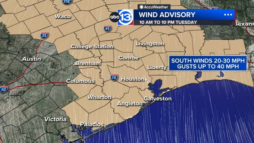 Wind Advisory for Tuesday as oak pollen surges into extreme territory