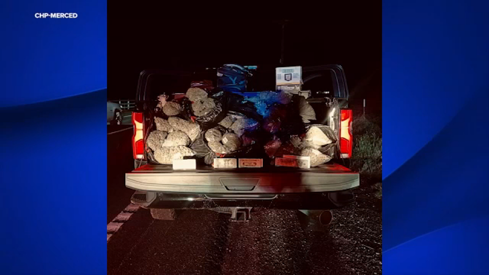 100 pounds of marijuana found after high-speed chase in Merced County: CHP
