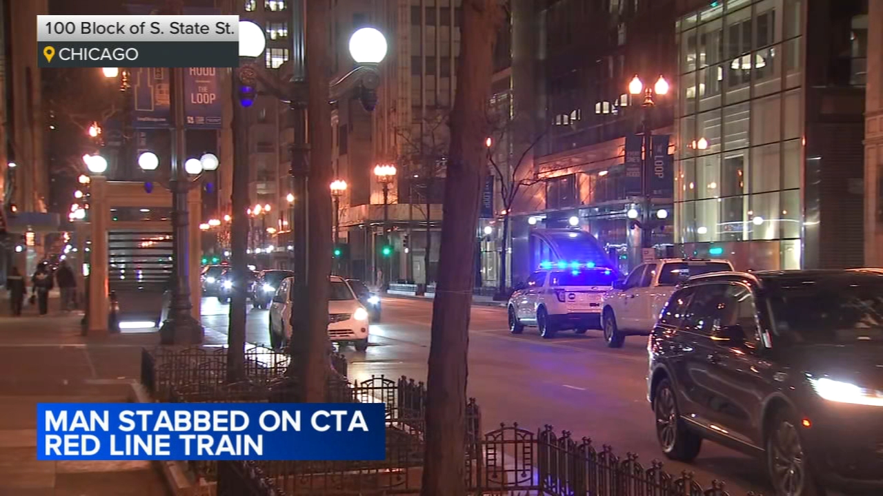 Man stabbed on CTA Red Line train in the Loop, Chicago police say