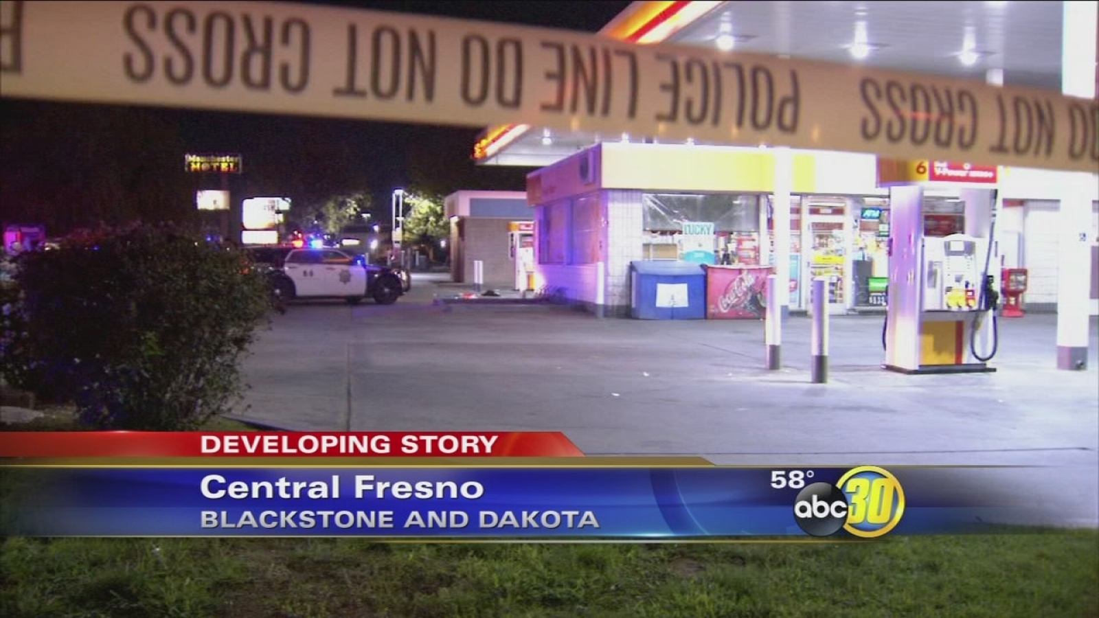 Man critically hurt after being stabbed outside Central Fresno gas