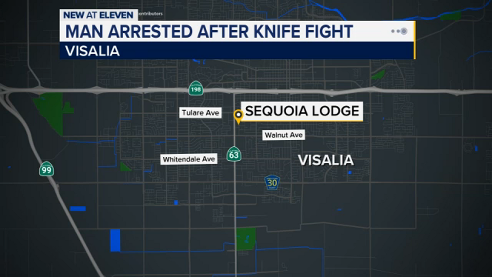 Man arrested after knife fight at Visalia motel, police say