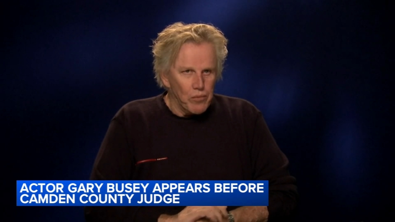 Actor Gary Busey appears in New Jersey virtual court hearing after